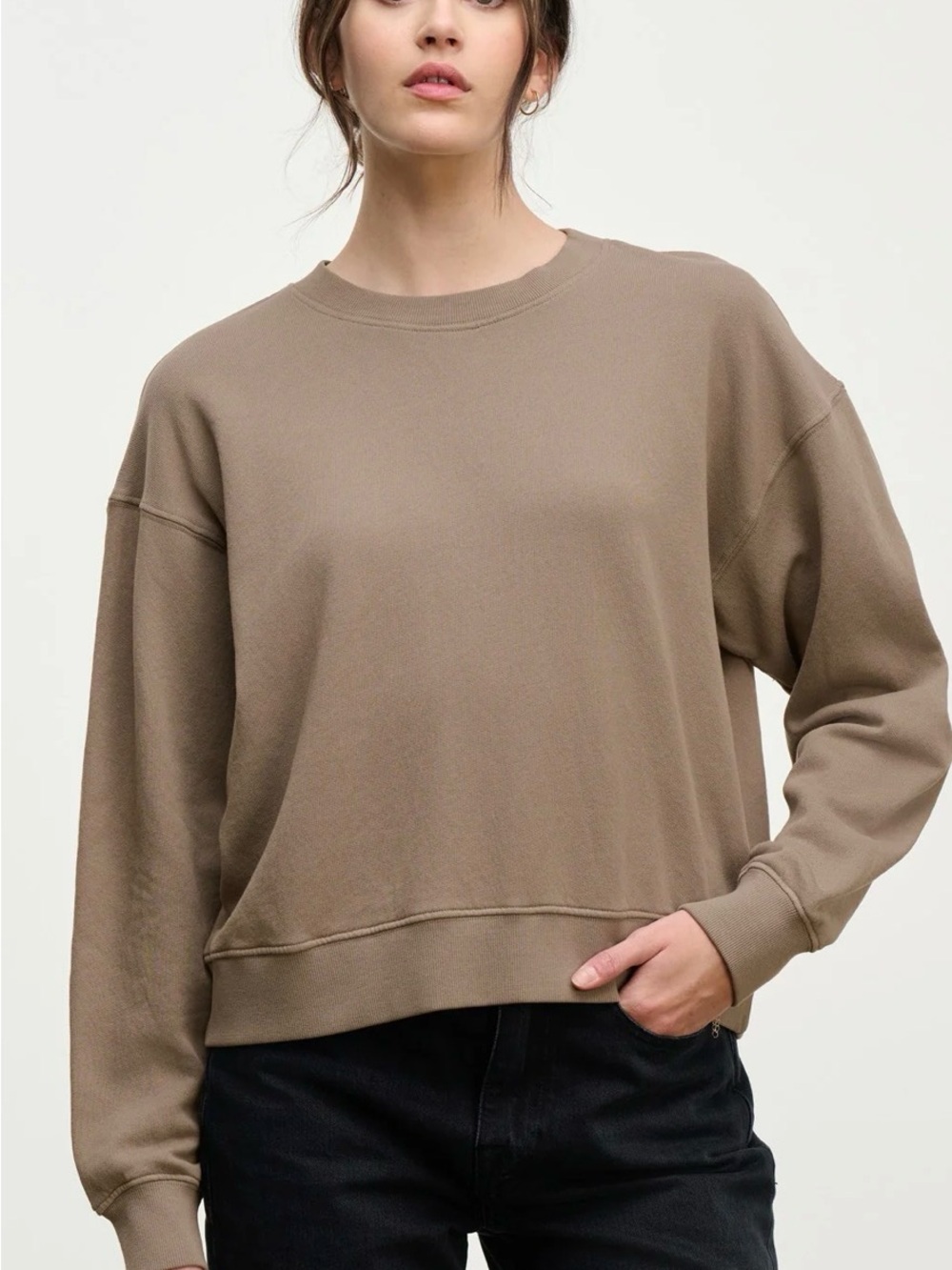 Velvet by Graham & Spencer Yoko Sweatshirt in Sycamore